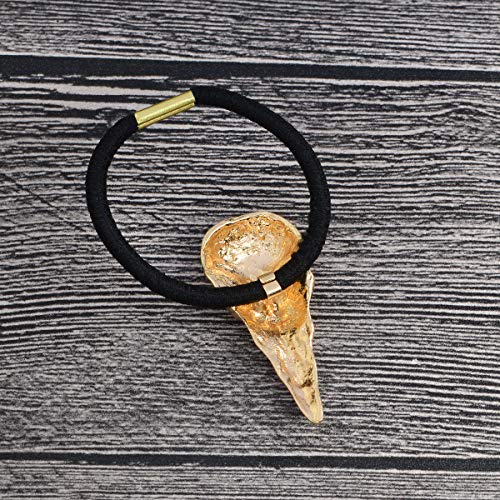 Carykon 10PCS Women Hair Tie Alloy Crow Skull Elastic Ponytail Holders, Mixed Colors - Image 5