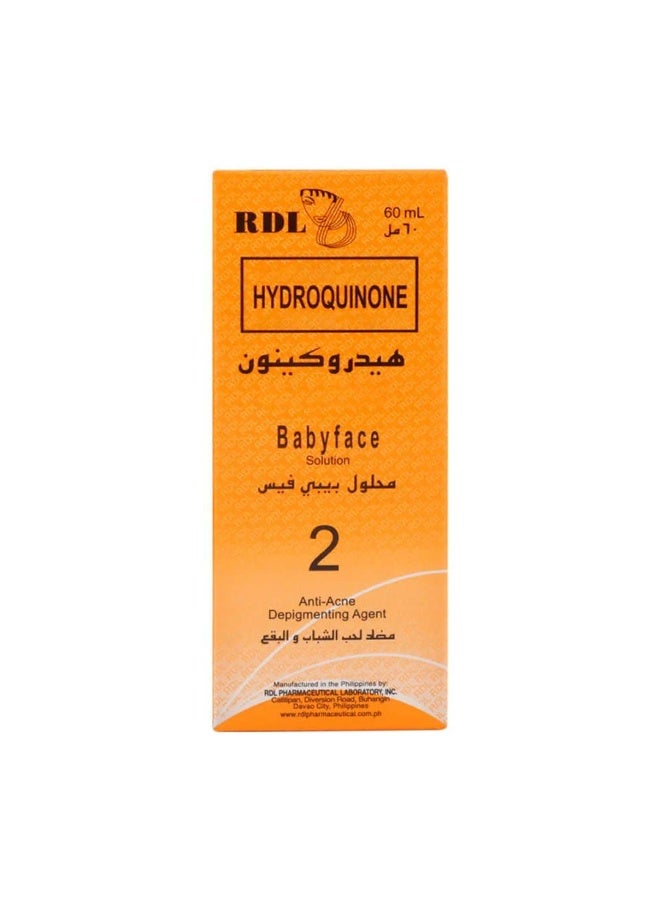 RDL Babyface Solution No. 2 Anti-acne Depigmenting Agent 60ml - Image 1