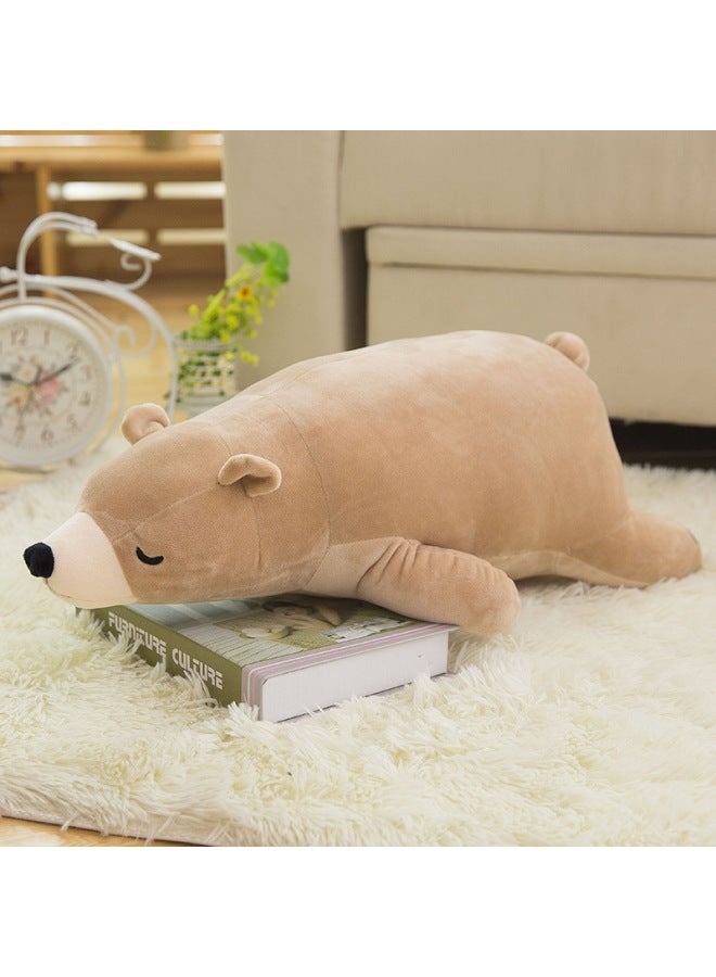 Cross-border Foreign Trade Plush Toy Pillow Bear Polar Bear Doll Cartoon Cute Lying Bear Long Pillow Plush Toy