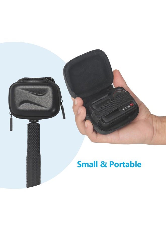 JSVER Carrying Case for GoPro Hero 13/12/11/10/9/8/7/6/5/4/3 ，DJI Osmo Action (Black) - Image 2