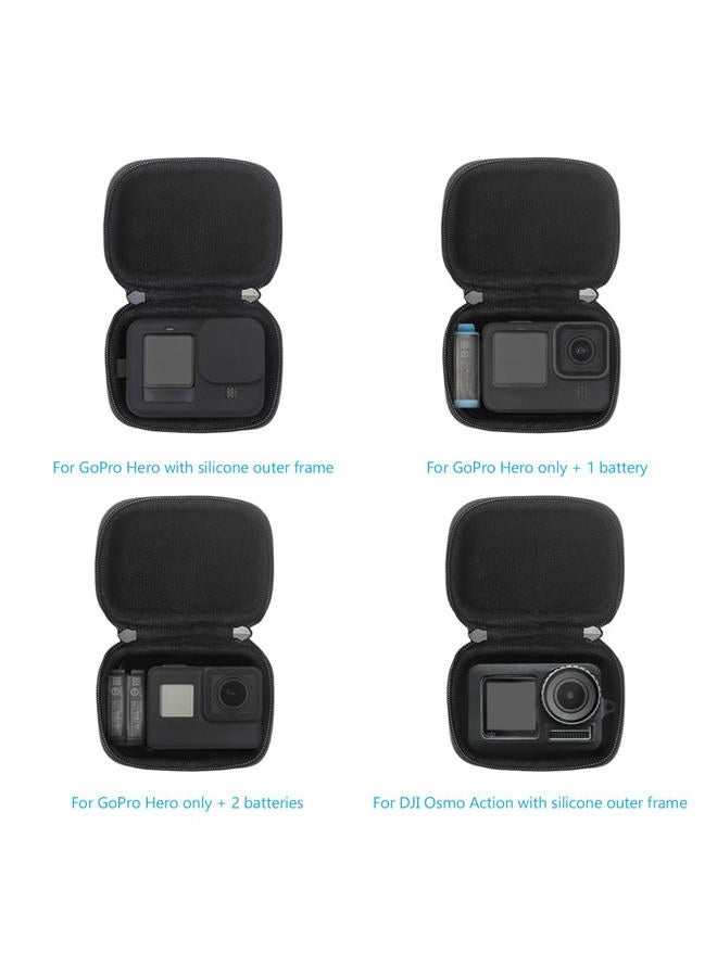 JSVER Carrying Case for GoPro Hero 13/12/11/10/9/8/7/6/5/4/3 ，DJI Osmo Action (Black) - Image 4