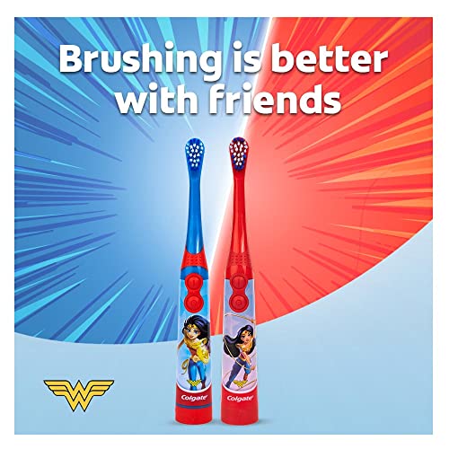 Colgate Kids Wonderwoman Battery Powered Toothbrush Multicolour - Image 2