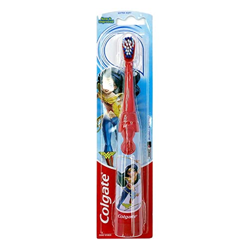 Colgate Kids Wonderwoman Battery Powered Toothbrush Multicolour - Image 1