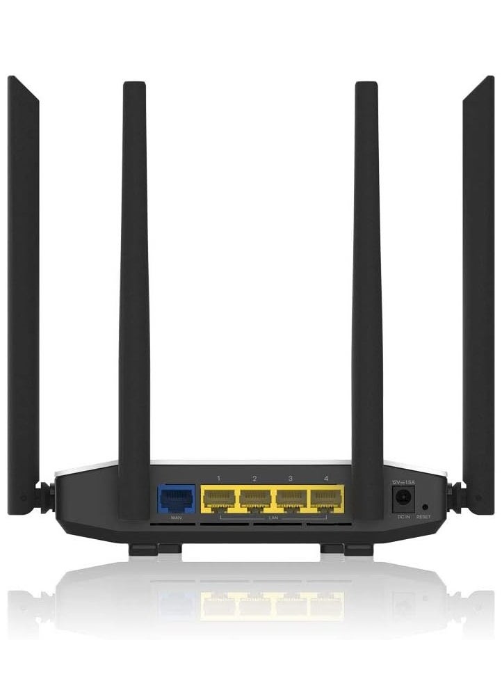Zyxel - ACCESS POINT ZYXEL WIRELESS 4 PORT GIGABIT NBG6615 AC1200 MU-MIMO Dual-Band Wireless For Blazing Fast Multimedia Streaming 2.4 GHz - 5 GHz - Image 1