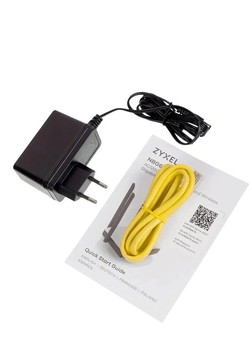 Zyxel - ACCESS POINT ZYXEL WIRELESS 4 PORT GIGABIT NBG6615 AC1200 MU-MIMO Dual-Band Wireless For Blazing Fast Multimedia Streaming 2.4 GHz - 5 GHz - Image 1