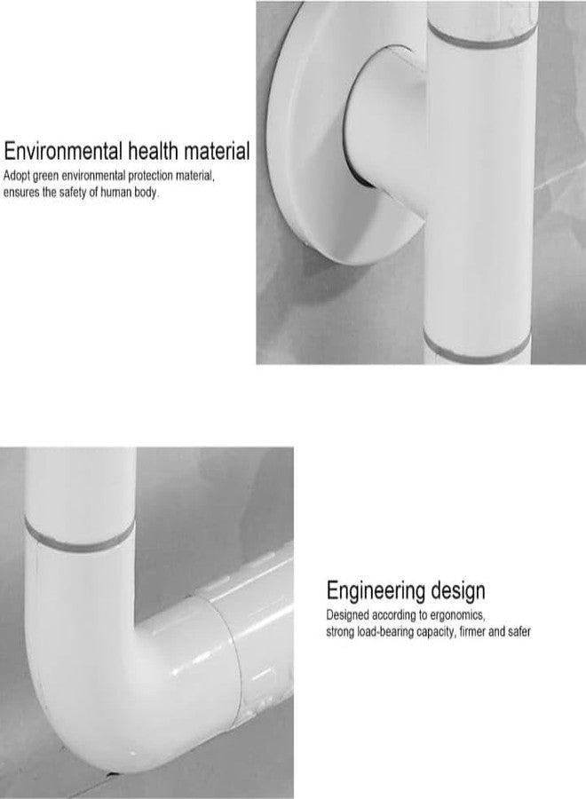 NISHWARE Heavy Duty High Grade ABS and Stainless Steel Grab Bar Safety Rail Handle for Senior Citizen Wall Mounted Grab Bar for Toilet,Bathroom, Bathtub (70 CM X 50 CM, L Shape) - Image 5