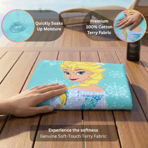 Athom Trendz Athom Living Disney Kids 350 GSM Cotton Bath Towel (Standard Size) - Pack of 2 - Image 4