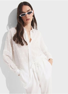 JUNE Textured Button Down Shirt  - Image 3