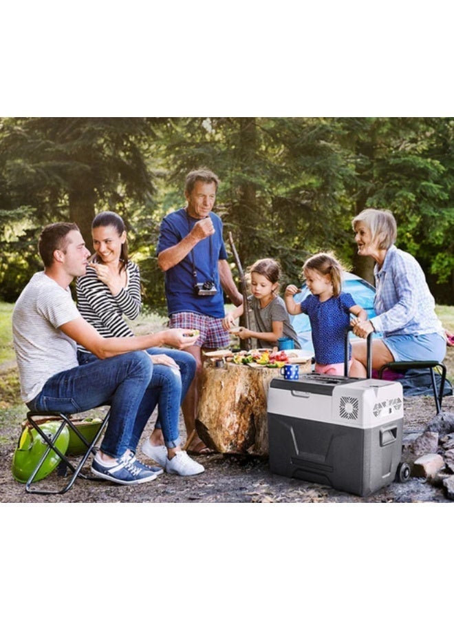 Crony CX30 Car Refrigerator 30L, DC 12V/24V, -20°C to 20°C, LCD Control Panel, Dual Power, Solar Panel Compatible, Trolley Wheels, Battery Protection - Image 5