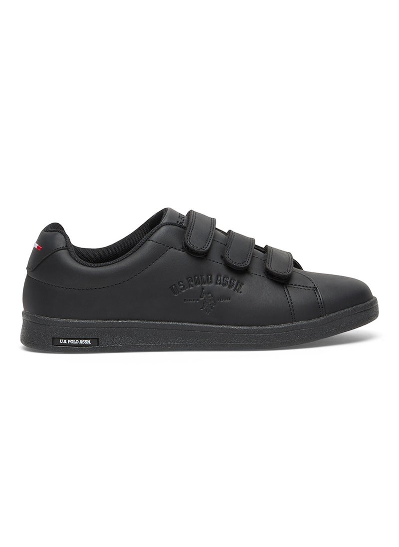 Women's Black Low-Top Casual Sneakers with Triple Velcro Strap - Sleek Everyday Style and Comfort for Effortless Wear - pzsku/ZEBA9CB05D25360876ADDZ/45/_/1730878690/5750193c-f64b-4be6-bca6-d818de5752c7