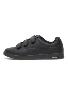 U.S. Polo Assn. Women's Black Low-Top Casual Sneakers with Triple Velcro Strap - Sleek Everyday Style and Comfort for Effortless Wear  - Image 3