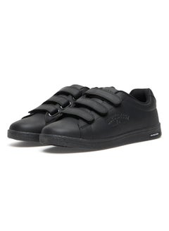 U.S. Polo Assn. Women's Black Low-Top Casual Sneakers with Triple Velcro Strap - Sleek Everyday Style and Comfort for Effortless Wear  - Image 4