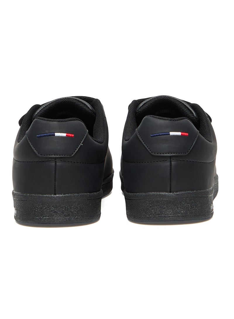 U.S. Polo Assn. Women's Black Low-Top Casual Sneakers with Triple Velcro Strap - Sleek Everyday Style and Comfort for Effortless Wear  - Image 5