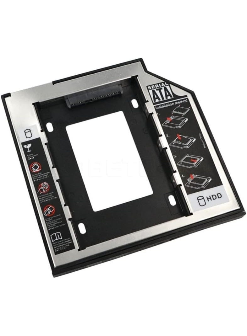 12.7mm Hard Drive Caddy – Compatible with HDD and SSD for Installation in CD/DVD-ROM Bay  - Image 5