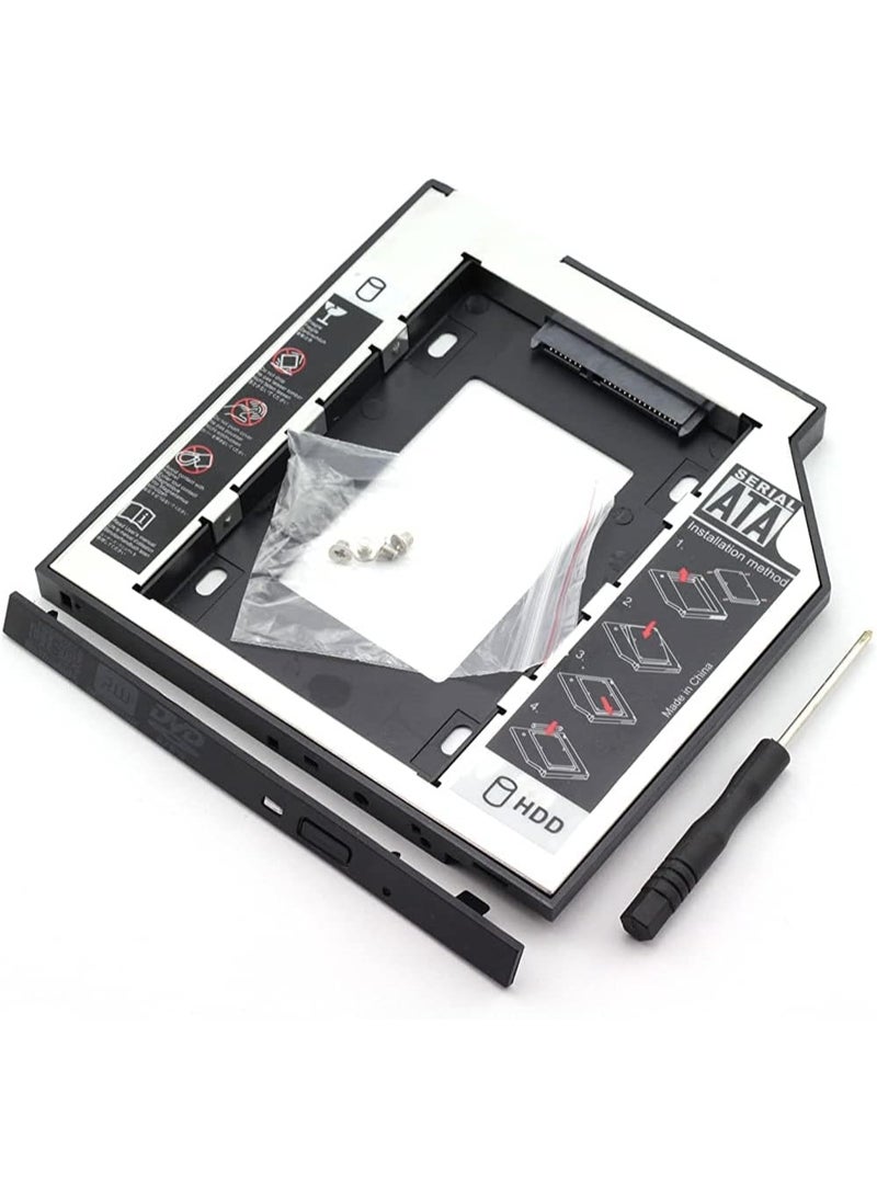 12.7mm Hard Drive Caddy – Compatible with HDD and SSD for Installation in CD/DVD-ROM Bay  - Image 3
