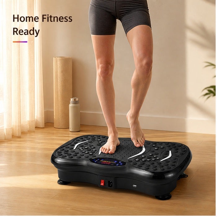 CALENOR Vibration Plates, Vibration Fitness Exercise Machine for Home Use, with Bluetooth Speaker, 5 Program Modes, 2 Resistance Bands, Vibration Fitness Trainer, 330lb Max Load - Image 2