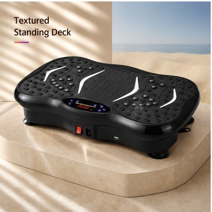 CALENOR Vibration Plates, Vibration Fitness Exercise Machine for Home Use, with Bluetooth Speaker, 5 Program Modes, 2 Resistance Bands, Vibration Fitness Trainer, 330lb Max Load - Image 4