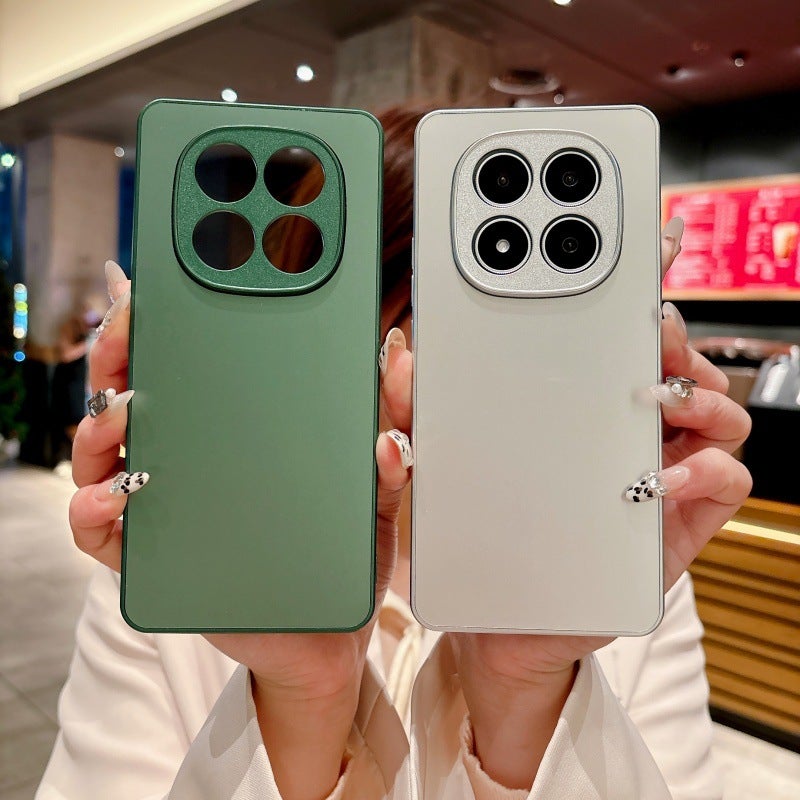 غطاء واقي بTPU لـ Redmi Note 14 مع حماية من السقوط وتغطية كاملة مع مقاوم للصدمات مع ملمس غير لامع باللون أزرق من مادة TPU أثناء التنقل للطاولة سهل الحمل - Image 3