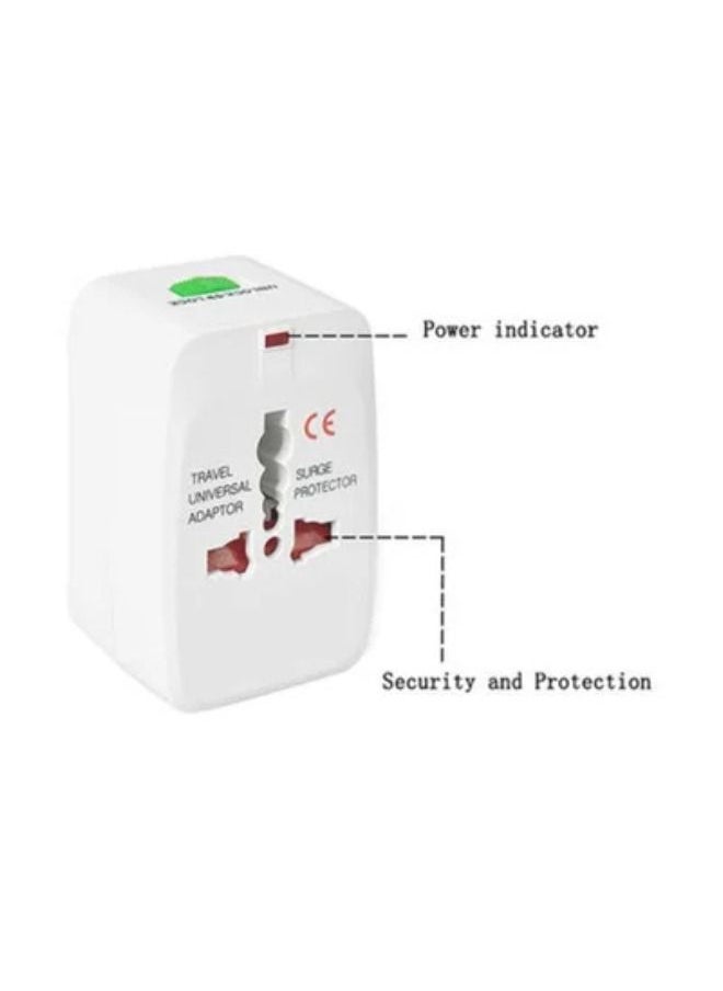 SHOPI Travelling All-In-One International Adapter Plug White  - Image 2