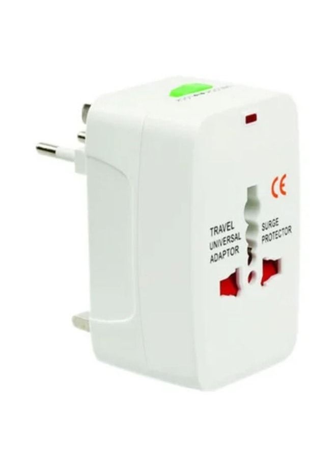 SHOPI Travelling All-In-One International Adapter Plug White  - Image 1