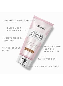 Loving Tan Loving Tan Deluxe Gradual Tan Lotion, Dark- Natural Looking Self Tanner, Professional Strength Sunless Tanner, 7+ Self Tanning Applications per Bottle- Cruelty Free, Naturally Derived DHA- 5.07 Fl Oz  - Image 3
