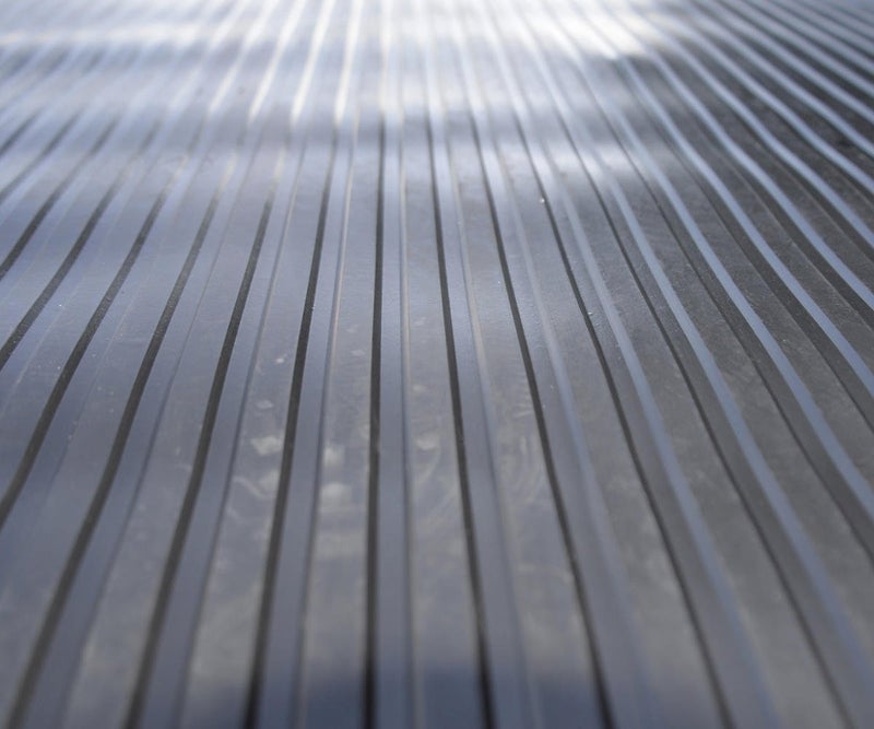 BDK GMT330 Black 8' x 4' Flex Tough Garage Thick Heavy Duty Rubber Floor Mat/Protector for Garage, Shop, Parking, Patio, Entrance, 1 Pack - Image 2