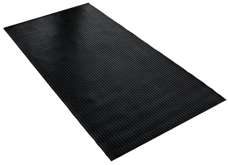 BDK GMT330 Black 8' x 4' Flex Tough Garage Thick Heavy Duty Rubber Floor Mat/Protector for Garage, Shop, Parking, Patio, Entrance, 1 Pack - Image 1