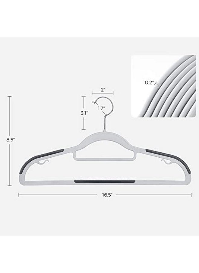 Golden Bird Golden Bird Plastic Hangers Non-Slip Plastic Hangers Premium Suit Hangers Ultra Thin Space Saving 360 Degree Swivel Hook Clothes Hangers Plastic Hanger for Suits, Coats, Jackets, Pants, Dress (30)  - Image 4
