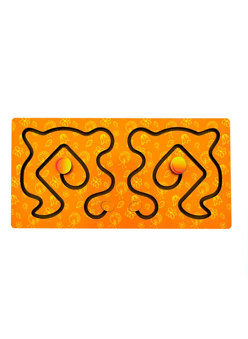 فوفا FOFA لغز متاهة خشبية - برتقالي - Image 1