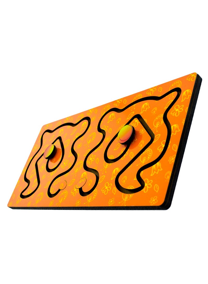 فوفا FOFA لغز متاهة خشبية - برتقالي - Image 3