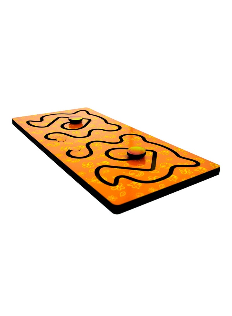 فوفا FOFA لغز متاهة خشبية - برتقالي - Image 4