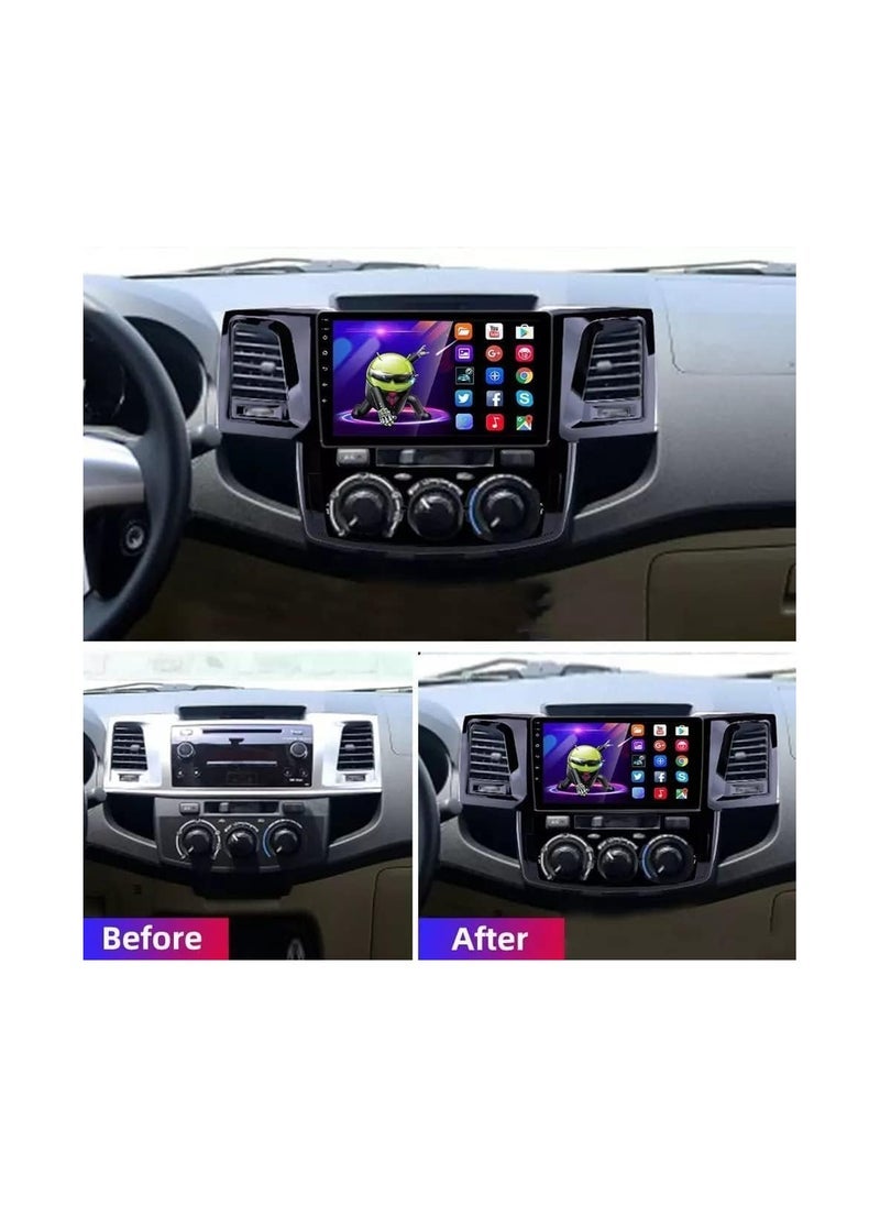 SHEZA STAR Android Car Stereo for Toyota Fortuner 2008 2009 2010 2011 2012 2013 2014 2015 1GB RAM 32GB ROM Mirror-Link Wi-Fi BT, Radio GPS Navigation, 9 Inch IPS Touch Screen with Backup Camera Included - Image 2