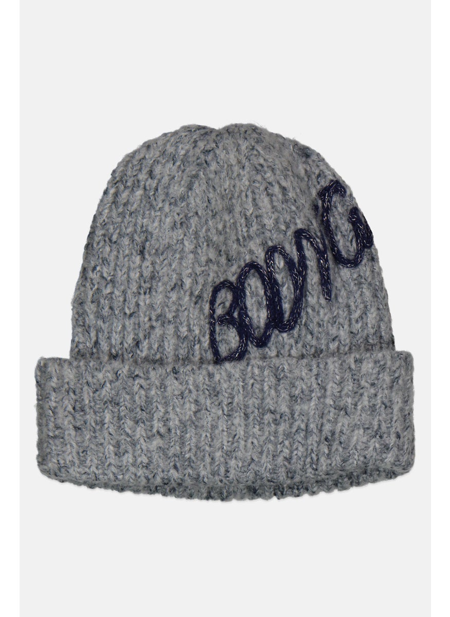 Body Glove - Women Rope Logo Beanie, Grey - Image 1