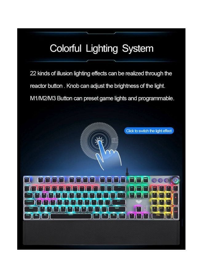 NIBEMINENT - F2088 Mechanical Gaming Wired Keyboard - Image 1