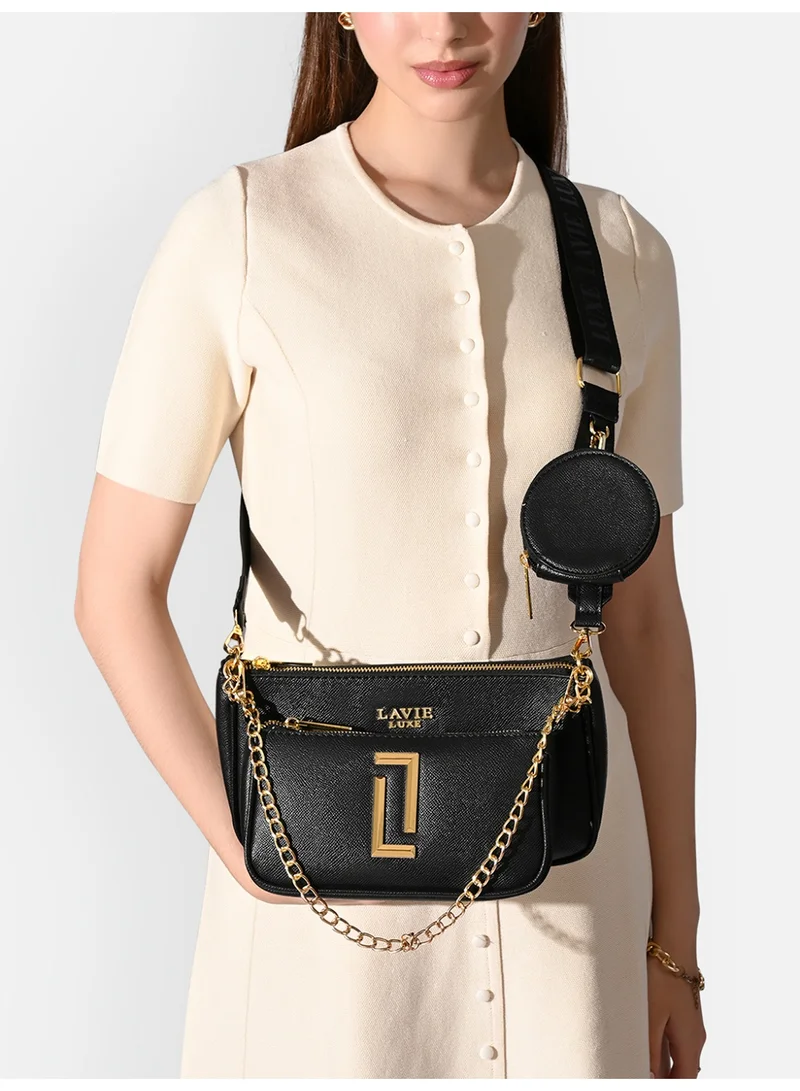 Lavie Luxe Women's Duo Chunk 3 Piece Sling (Black)