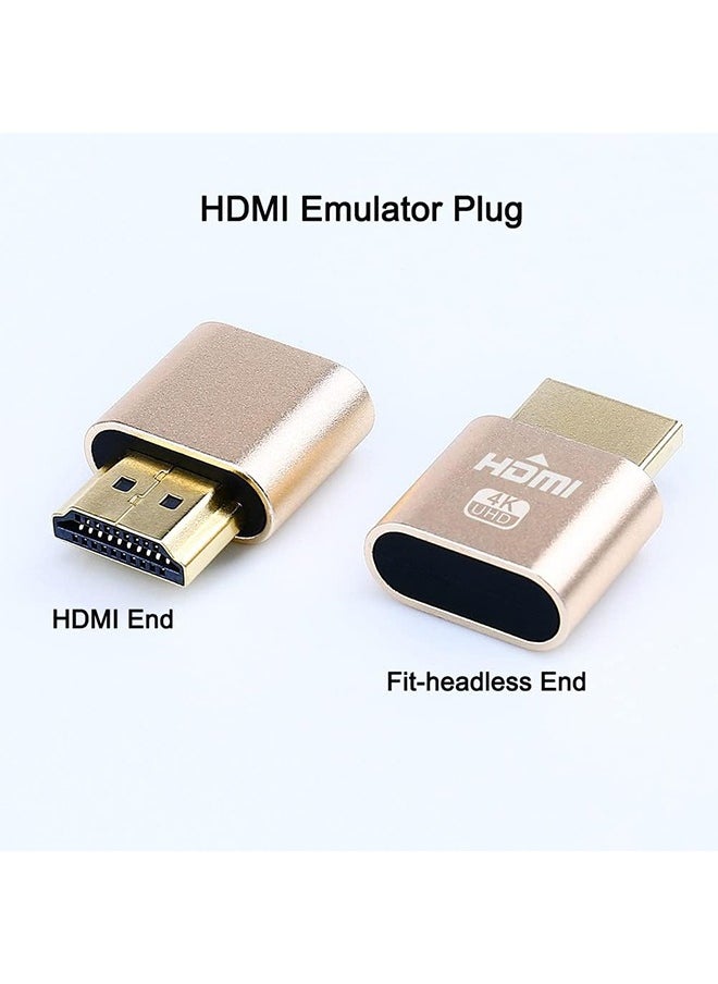 X-level - 5 Pcs 4K HDMI Dummy Plug Display Emulator Headless Adapter Compatible with Windows Mac OSX Linux Support 4kx2k 2160P 1080p for Computer Desktop - Image 1