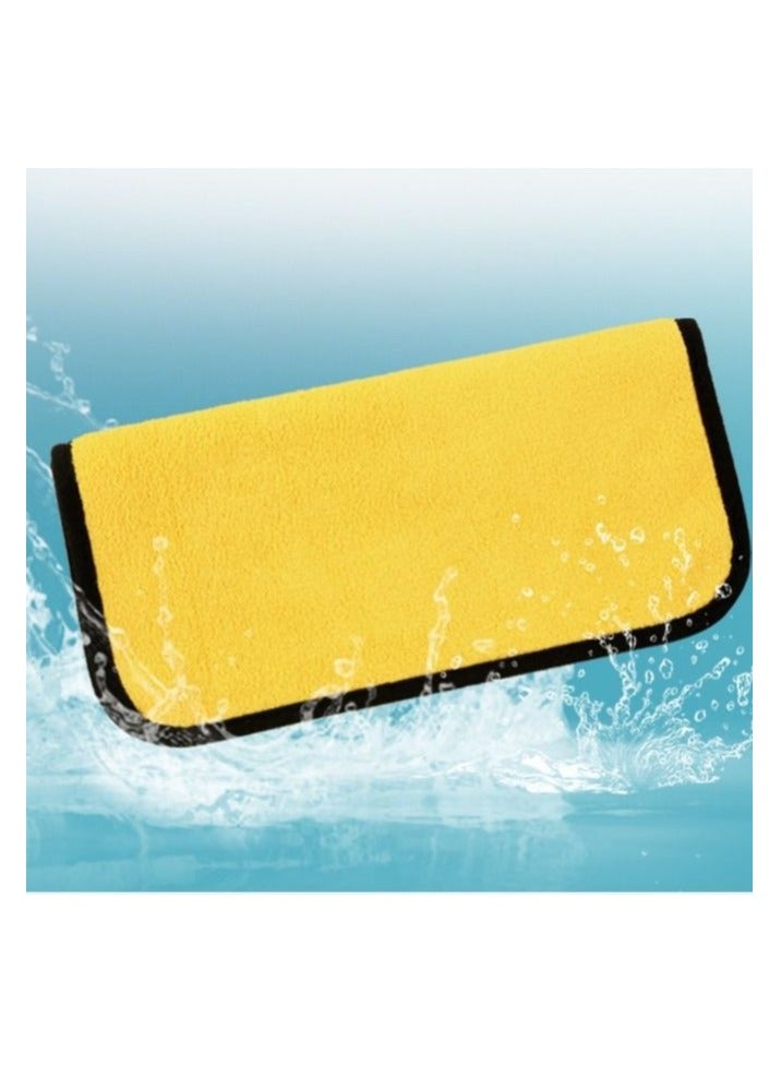 Generic 40x30cm Microfiber Car Cleaning Cloth (Single) - Premium Thick Absorbent & Lint-Free for Auto Interior/Exterior(3 PCS)  - Image 3