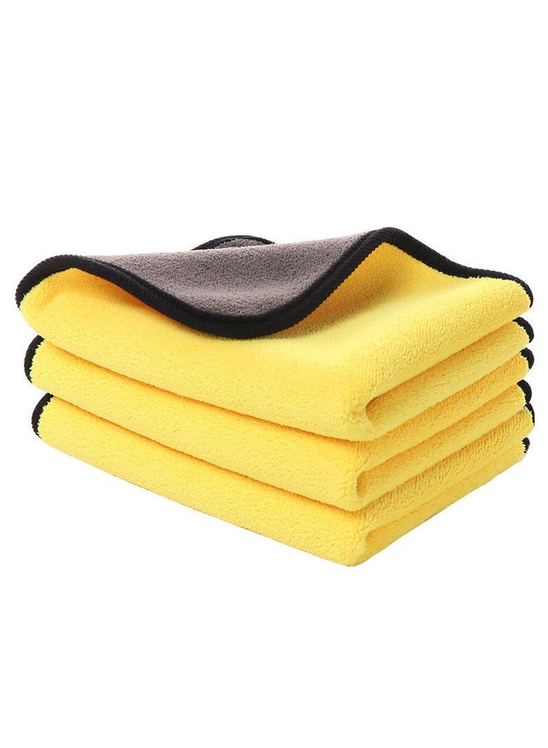 Generic 40x30cm Microfiber Car Cleaning Cloth (Single) - Premium Thick Absorbent & Lint-Free for Auto Interior/Exterior(3 PCS)  - Image 1