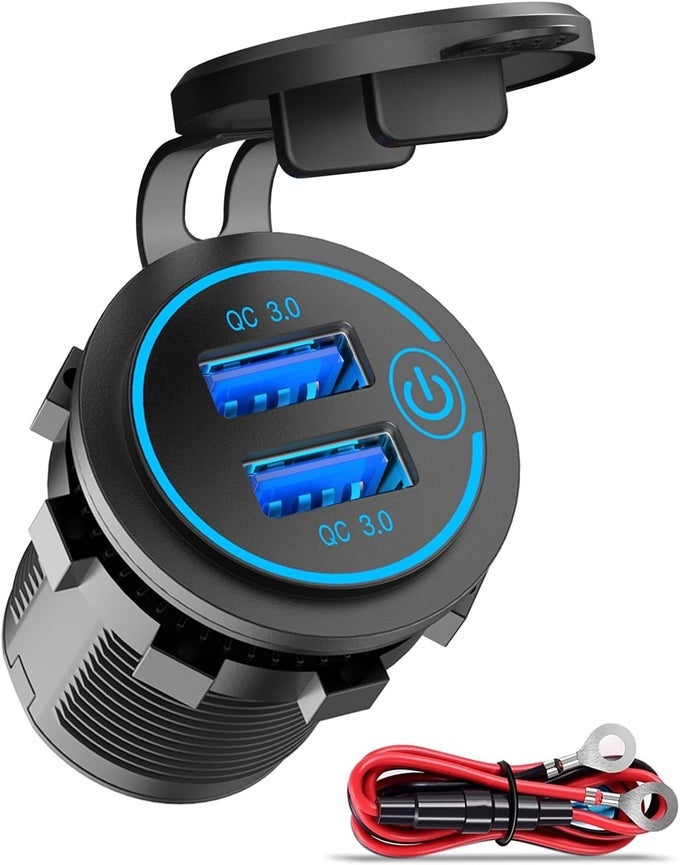 36W Dual Qc3.0 Usb Power Charger Socket