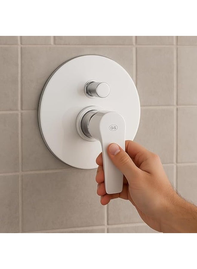 جي أس خلاط دفن خطين ابيض/كروم - Image 2