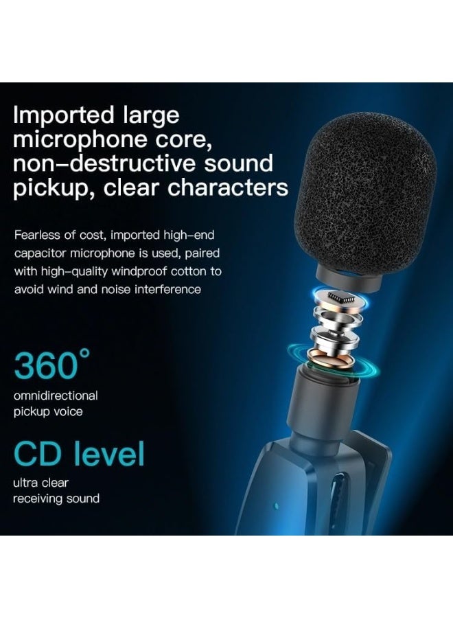 Yesido Dual Wireless Lavalier Microphone for iPhone 16/15, Android & Laptop | USB-C Plug & Play Mic with AI Noise Reduction | 20m Range Wireless Mic for Video Recording, YouTube, TikTok, Live Streaming - Image 4