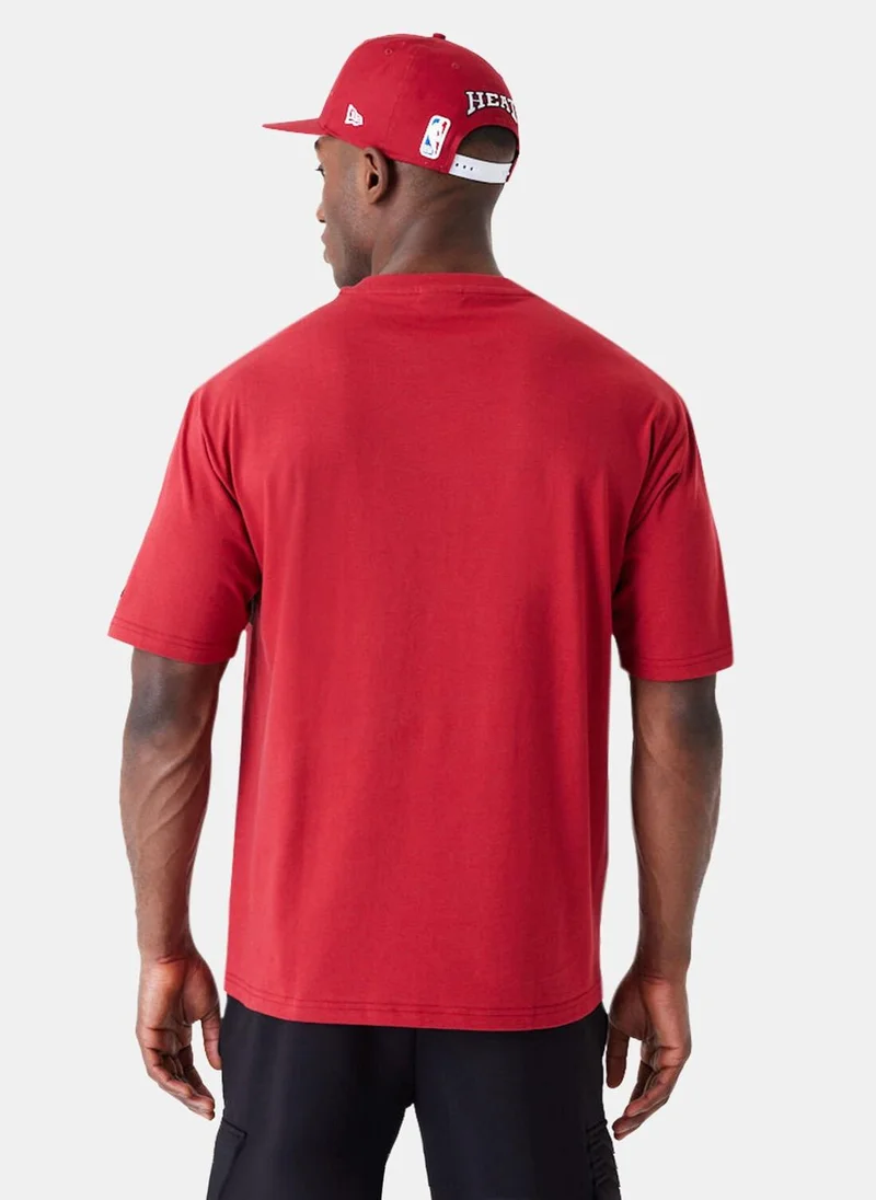 NEW ERA Men's NBA Miami Heat Large Wordmark T-Shirt