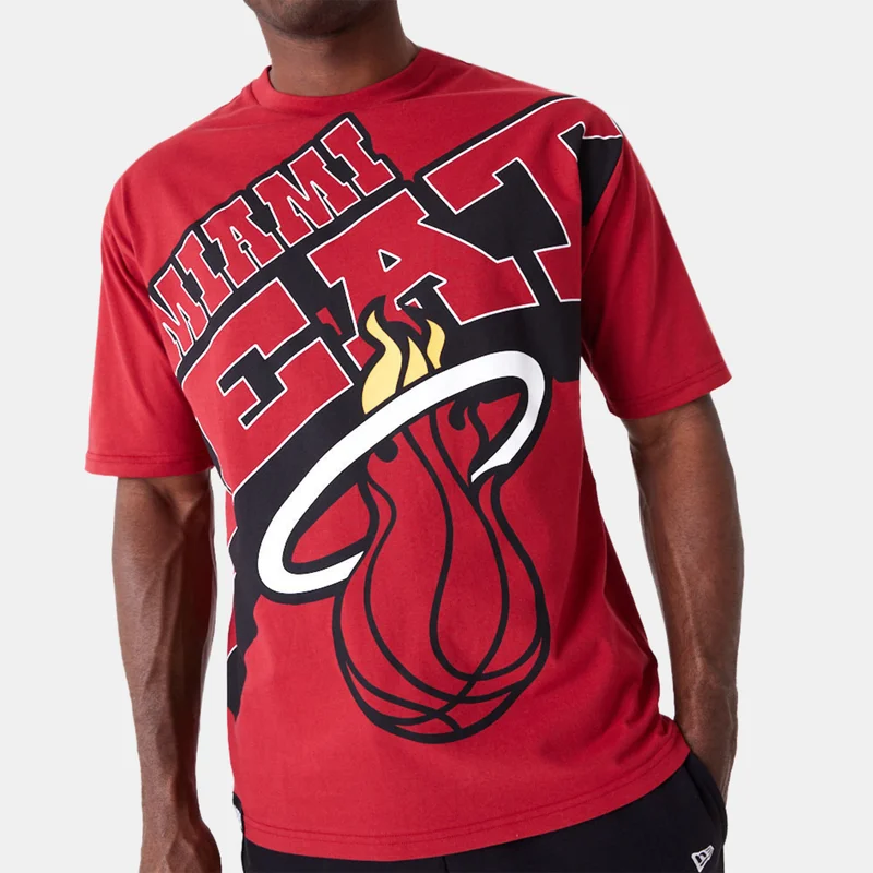 NEW ERA Men's NBA Miami Heat Large Wordmark T-Shirt