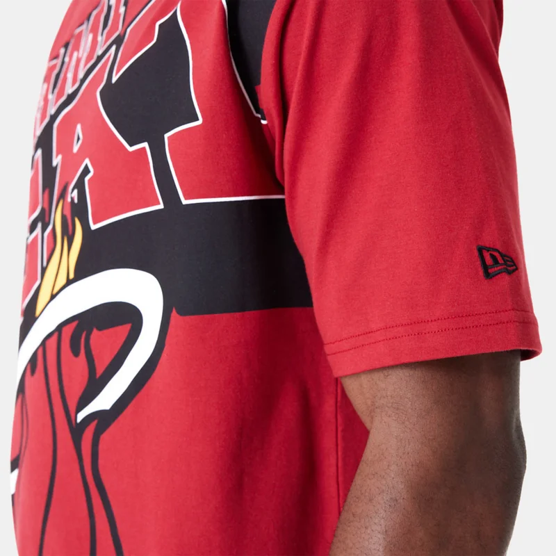 NEW ERA Men's NBA Miami Heat Large Wordmark T-Shirt