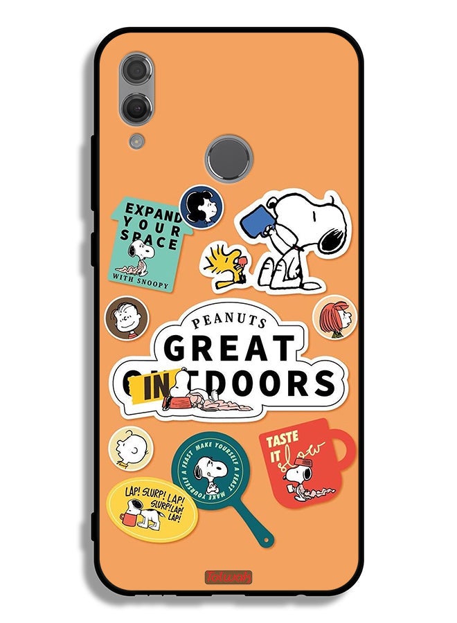 Tolwak Honor 10 Lite Protective Case Cover Peanuts Stickers - Image 2