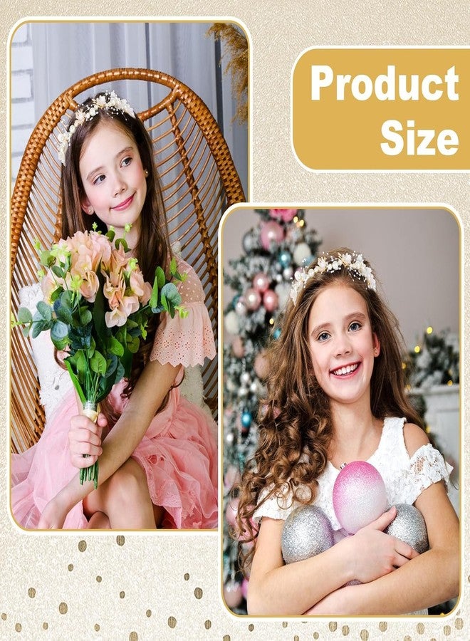 سيميكسيسن طوق شعر مصنوع يدويًا من الكريستال واللؤلؤ والزهور من سيمكسن - تاج زهور أميرة للنساء والفتيات والأطفال والرضع | إكسسوار شعر لحفلات أعياد الميلاد وحفلات الزفاف والمناسبات الخاصة - Image 4