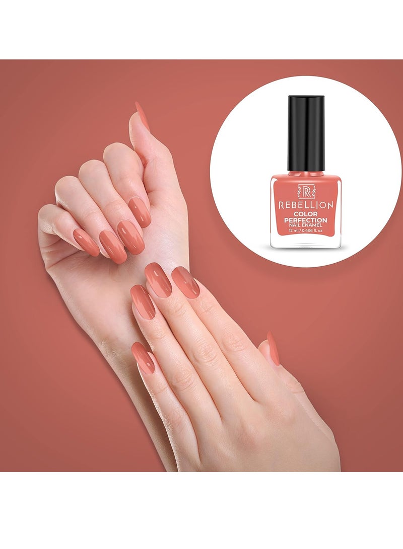 ريبيليان طلاء أظافر ريبيليون كلر بيرفيكشن 12 مل بيور بيتش مي بيتشي RG16 - Image 3