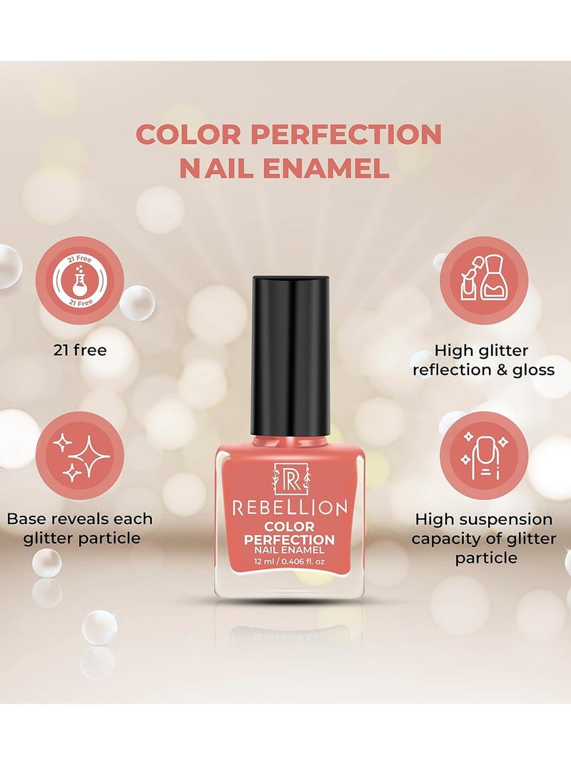 ريبيليان طلاء أظافر ريبيليون كلر بيرفيكشن 12 مل بيور بيتش مي بيتشي RG16 - Image 4