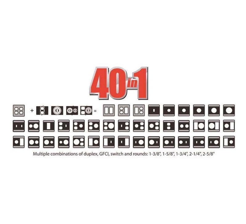 TayMac MM7440C 4.75-in. Deep Outdoor Box, UFAST 55-in-1, Rated NEMA 3R 2-Gang Weatherproof in-Use Electrical Outlet Cover for Home Improvement, Clear - Image 5