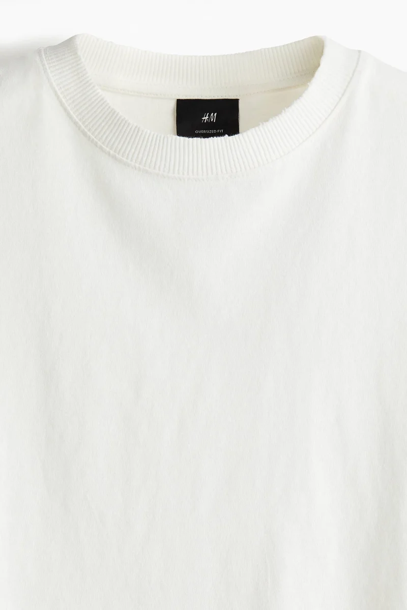 اتش اند ام تي-شيرت بقصة فضفاضة